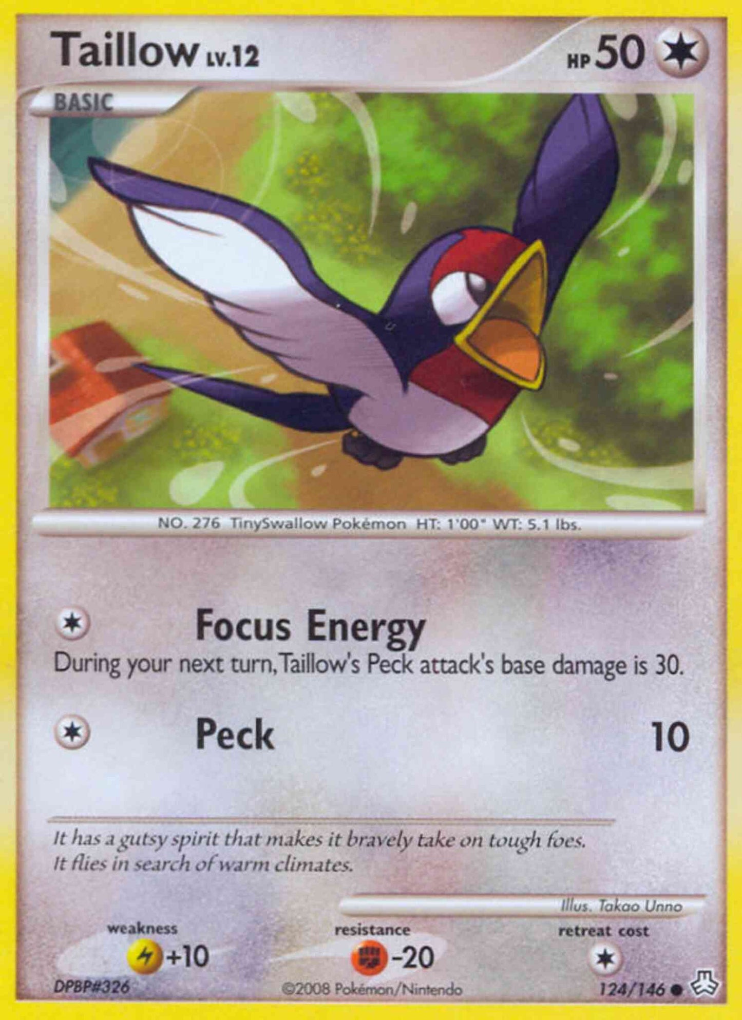 Taillow - 124/146 - Common [dp6-124] [Non-Holo]
