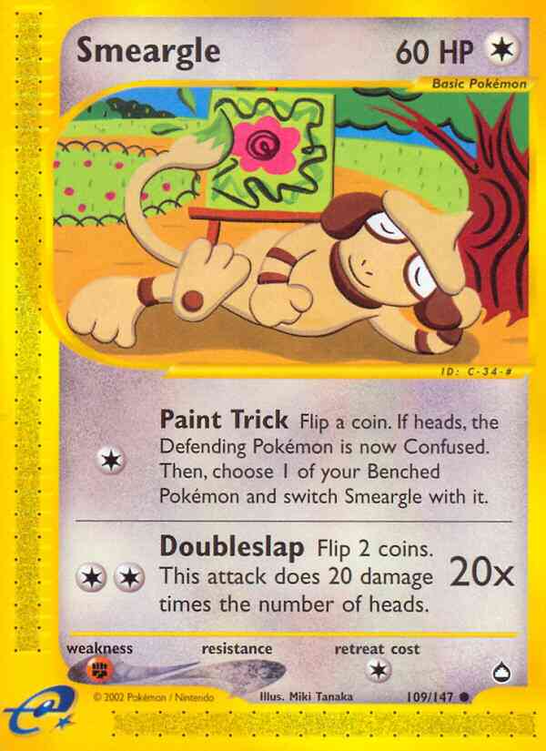 Smeargle - 109/147 - Common [ecard2-109] [Non-Holo]