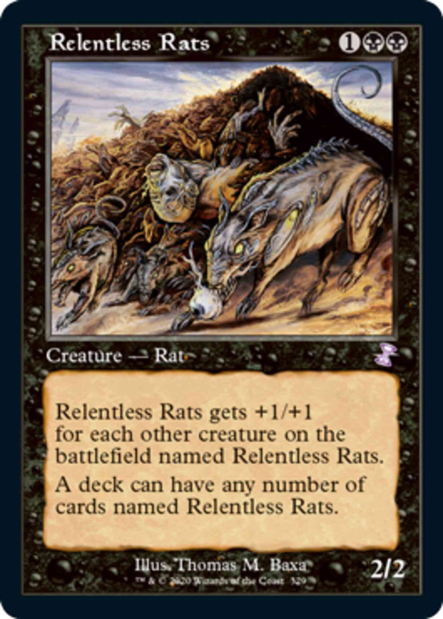 Relentless Rats [329] [Time Spiral Remastered] [Non-Foil]