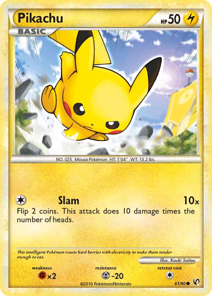 Pikachu - 61/90 - Common [hgss3-61] [Reverse Holo]