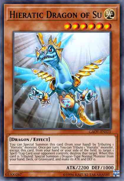 Hieratic Dragon of Su - GAOV-EN023 - Common - 1st Edition