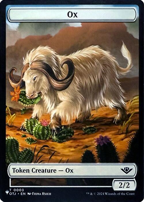 Faerie Rogue Token (11) // Ox Token (03) [WOC/OTJ Set Symbol] [The List: Tokens] [Non-Foil]