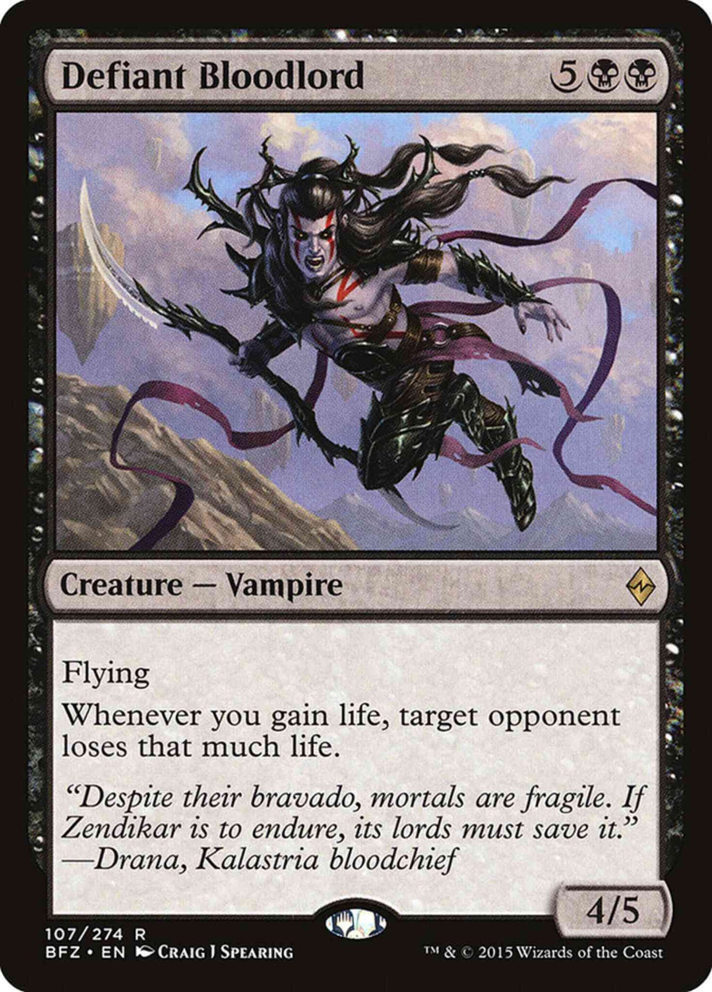 Defiant Bloodlord [107] [Battle for Zendikar] [Non-Foil]