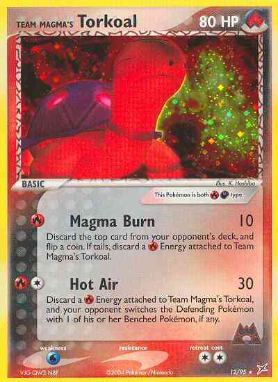 Team Magma's Torkoal - 12/95 - Rare Holo [ex4-12] [Holo]
