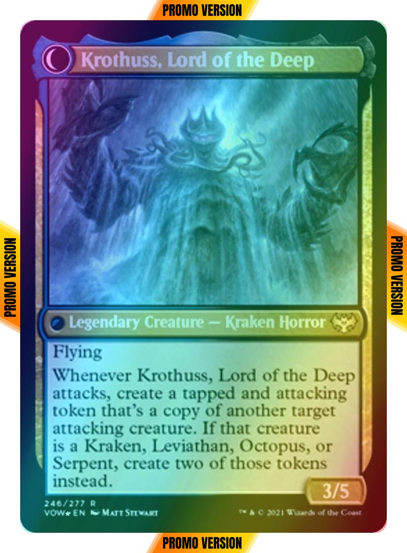 Runo Stromkirk // Krothuss, Lord of the Deep [Prerelease] [246s] [Innistrad: Crimson Vow: Promos] [Foil]