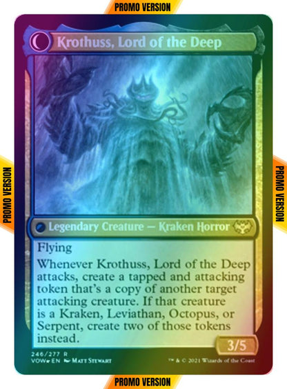 Runo Stromkirk // Krothuss, Lord of the Deep [Prerelease] [246s] [Innistrad: Crimson Vow: Promos] [Foil]