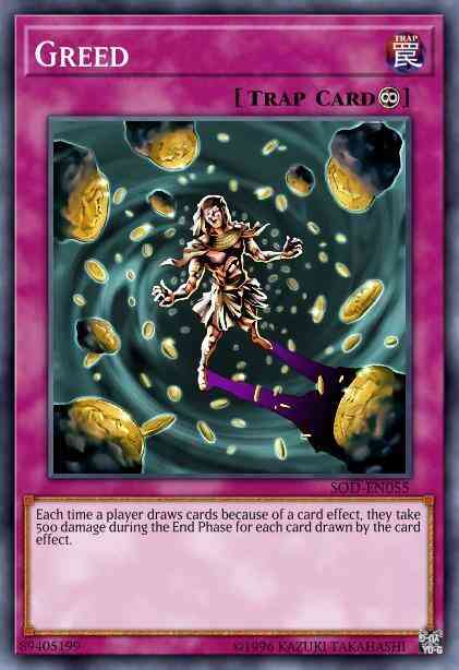 Greed - DR3-EN055 - Super Rare - Unlimited