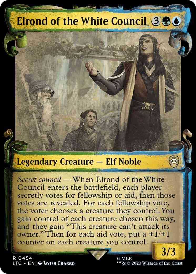Elrond of the White Council [454] [Scrolls Showcase] [The Lord of the Rings: Tales of Middle-earth: Commander] [Non-Foil]