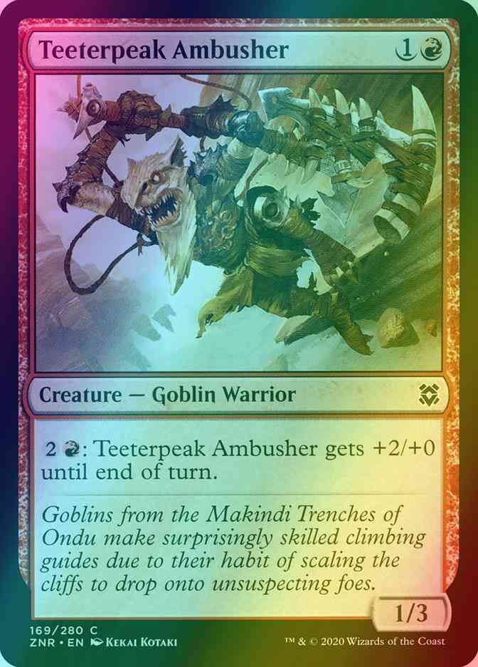 Teeterpeak Ambusher [169] [Zendikar Rising] [Foil]