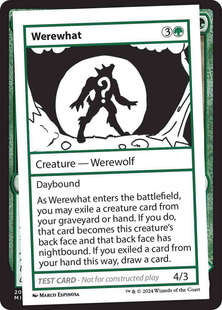 Werewhat [349] [Playtest Card] [Mystery Booster 2] [Non-Foil]