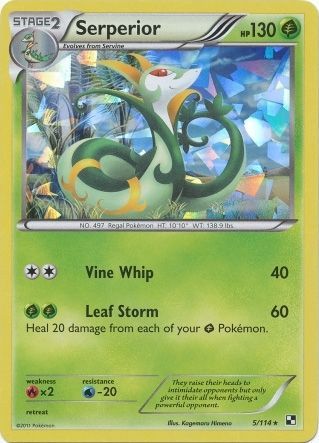 Serperior - Shattered Holo  -  5/114 - Rare Holo [bw1-5] [Holo]