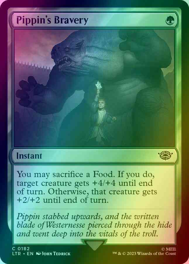 Pippin's Bravery [182] [The Lord of the Rings: Tales of Middle-earth] [Foil]