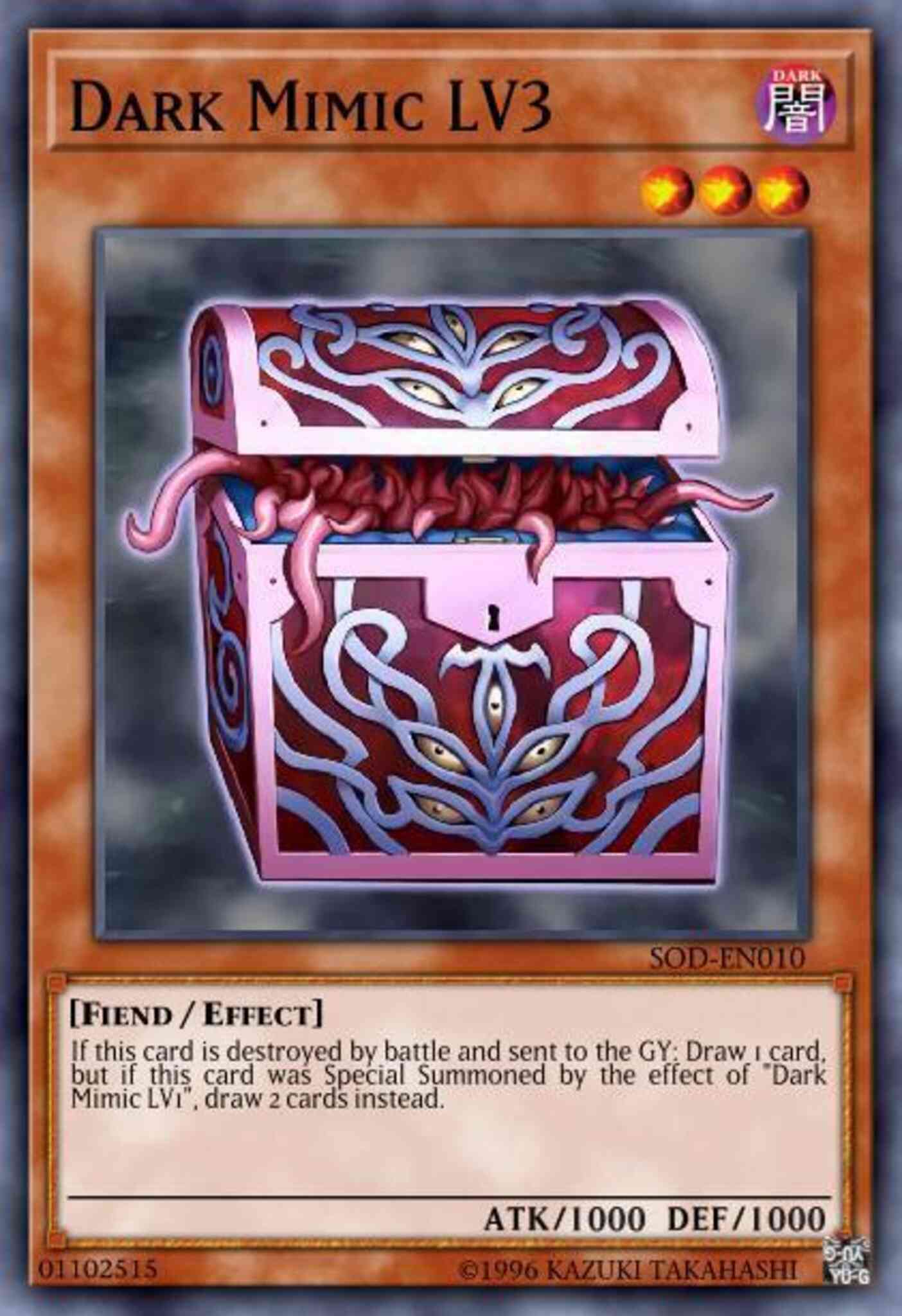 Dark Mimic LV3 - DR3-EN010 - Rare - Unlimited