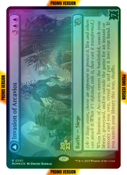 Invasion of Arcavios // Invocation of the Founders [61s] [Prerelease] [March of the Machine: Promos] [Foil]