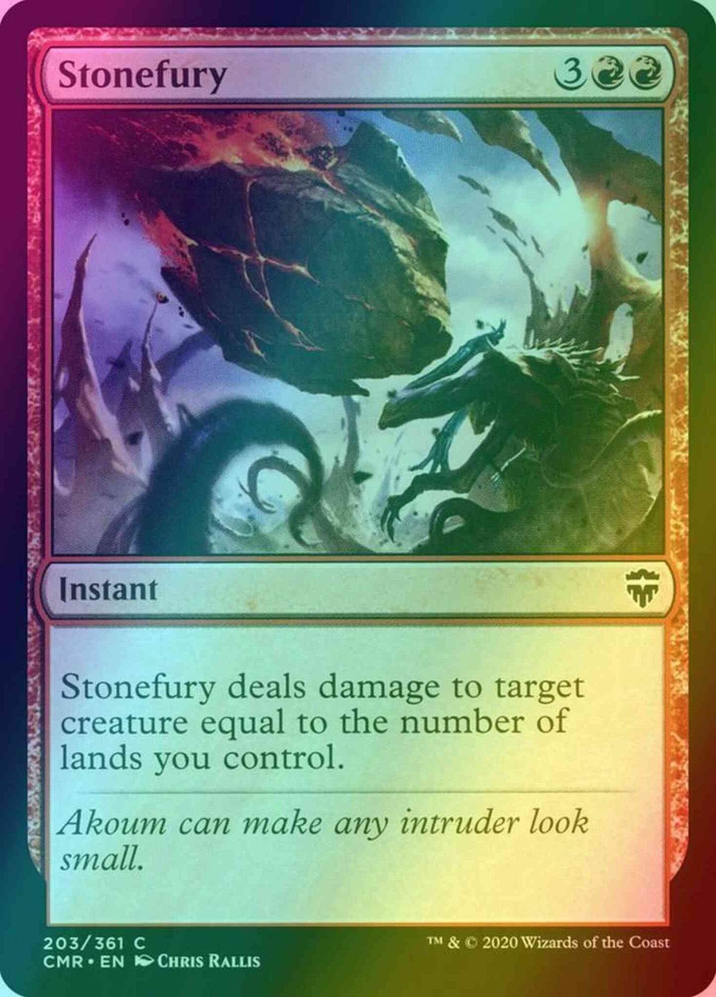 Stonefury [203] [Commander Legends] [Foil]