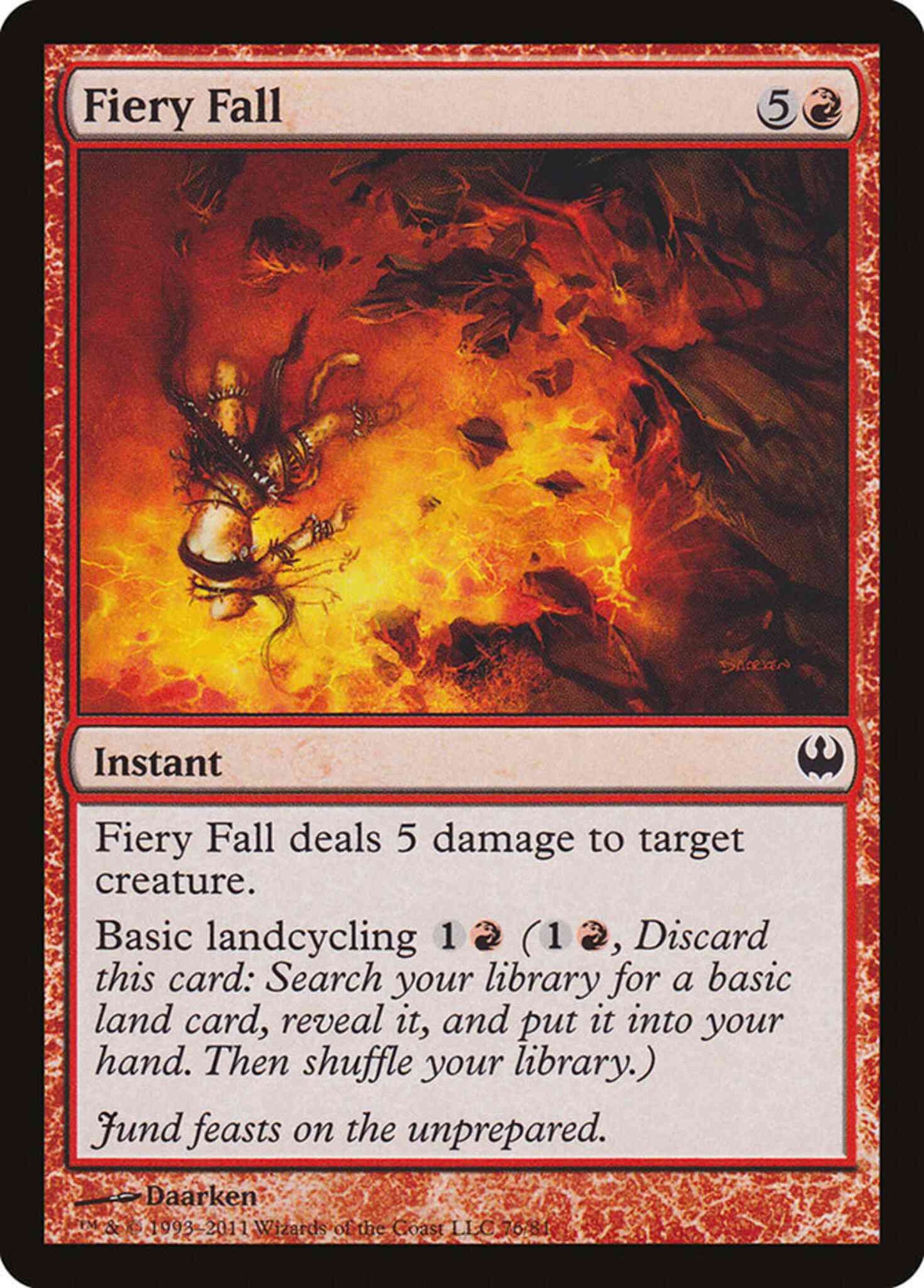 Fiery Fall [76] [Duel Decks: Knights vs. Dragons] [Non-Foil]