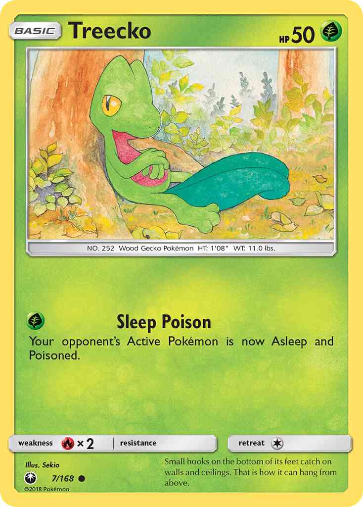Treecko - 7/168 - Common [sm7-7] [Non-Holo]