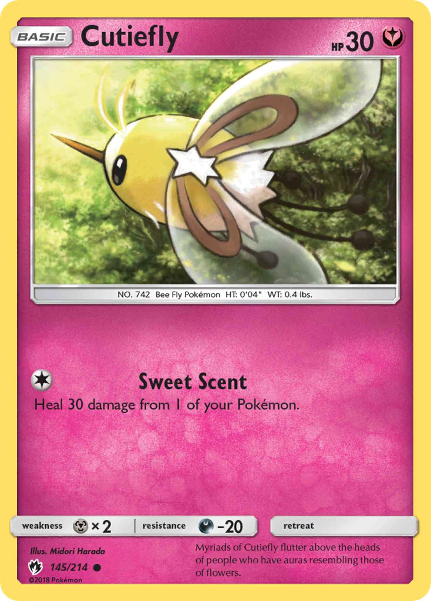 Cutiefly - 145/214 - Common [sm8-145] [Non-Holo]