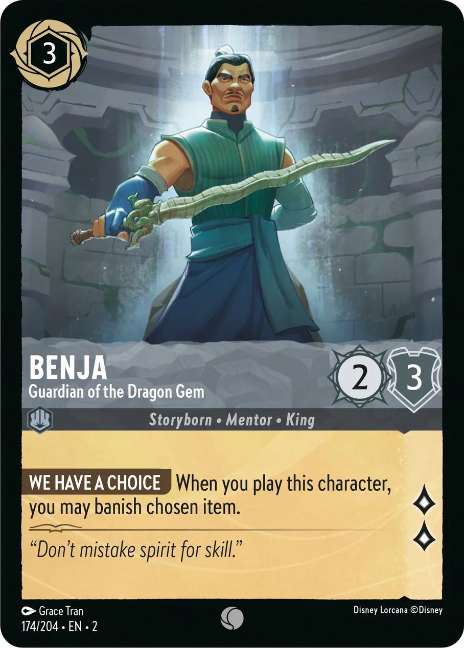 Benja - Guardian of the Dragon Gem - 174/204 [Rise Of The Floodborn] [Non-Foil]