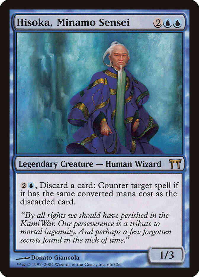 Hisoka, Minamo Sensei [66] [Champions of Kamigawa] [Non-Foil]