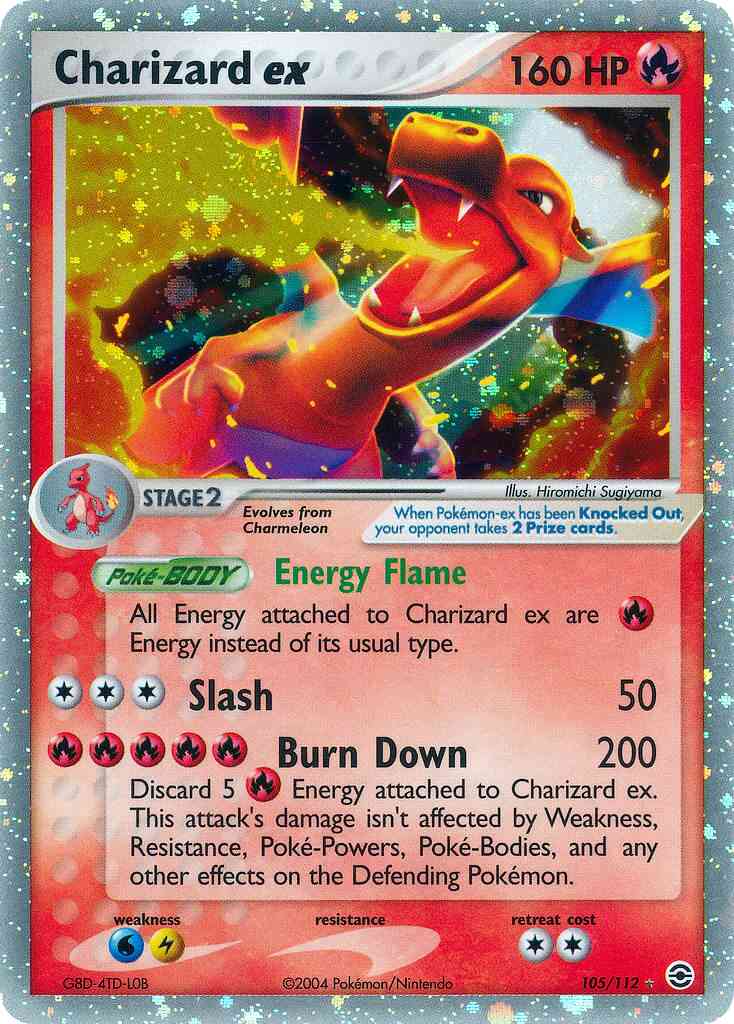 Charizard ex - 105/112 - Rare Holo EX [ex6-105] [Ultra]