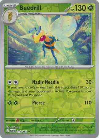 Beedrill - 015/165 - Rare [sv035-015] [Reverse Holo]