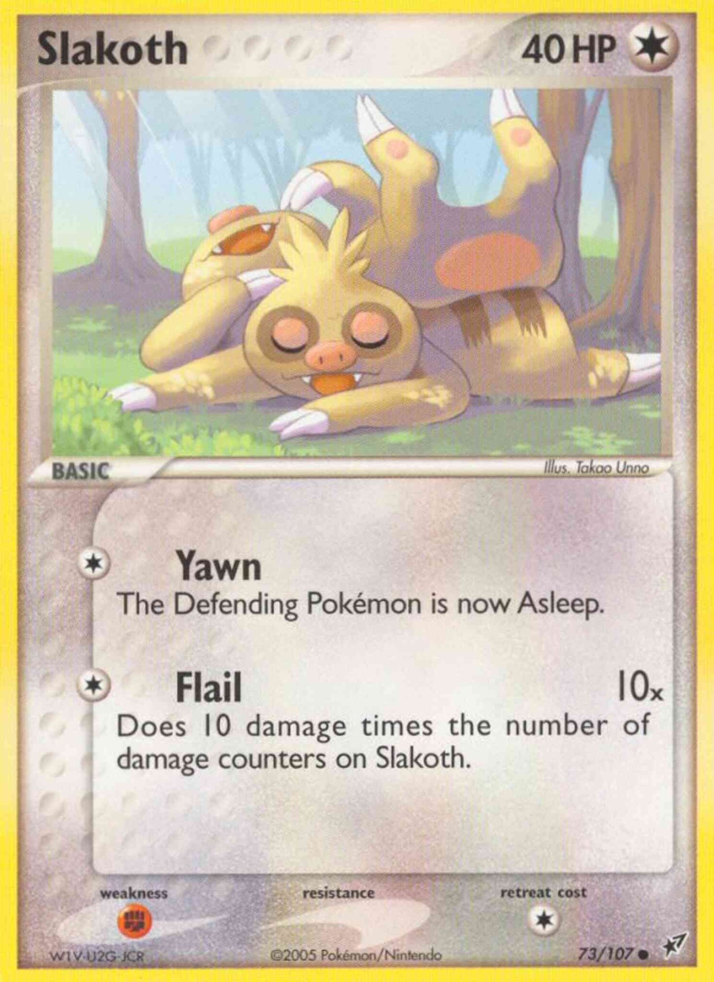 Slakoth - 73/107 - Common [ex8-73] [Reverse Holo]