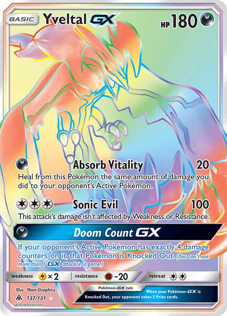Yveltal-GX - 137/131 - Rare Secret [sm6-137] [Secret]