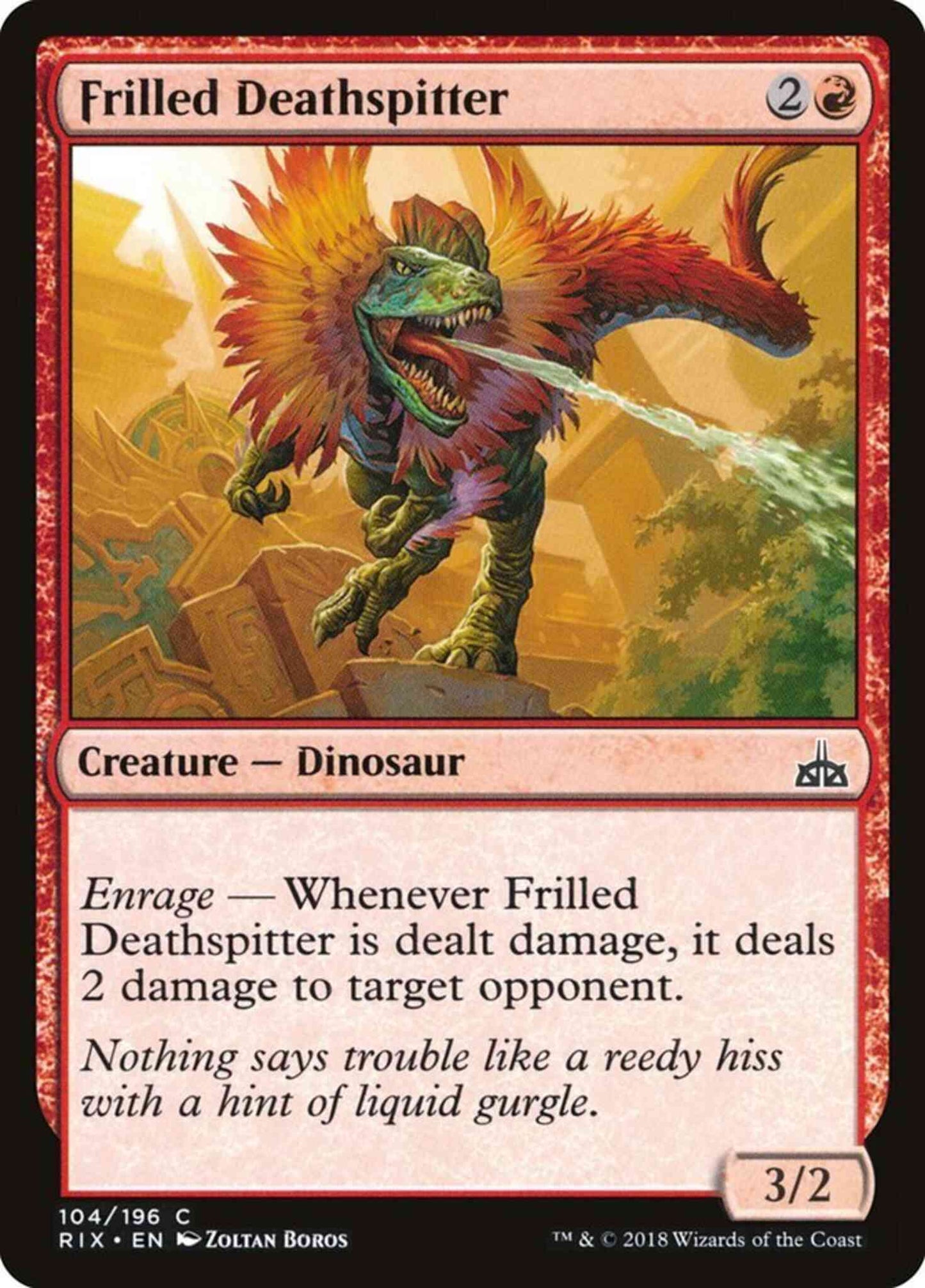 Frilled Deathspitter [104] [Rivals of Ixalan] [Non-Foil]