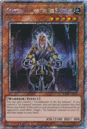 Grandmaster of the Six Samurai - RA03-EN174 - Platinum Secret Rare - 1st Edition