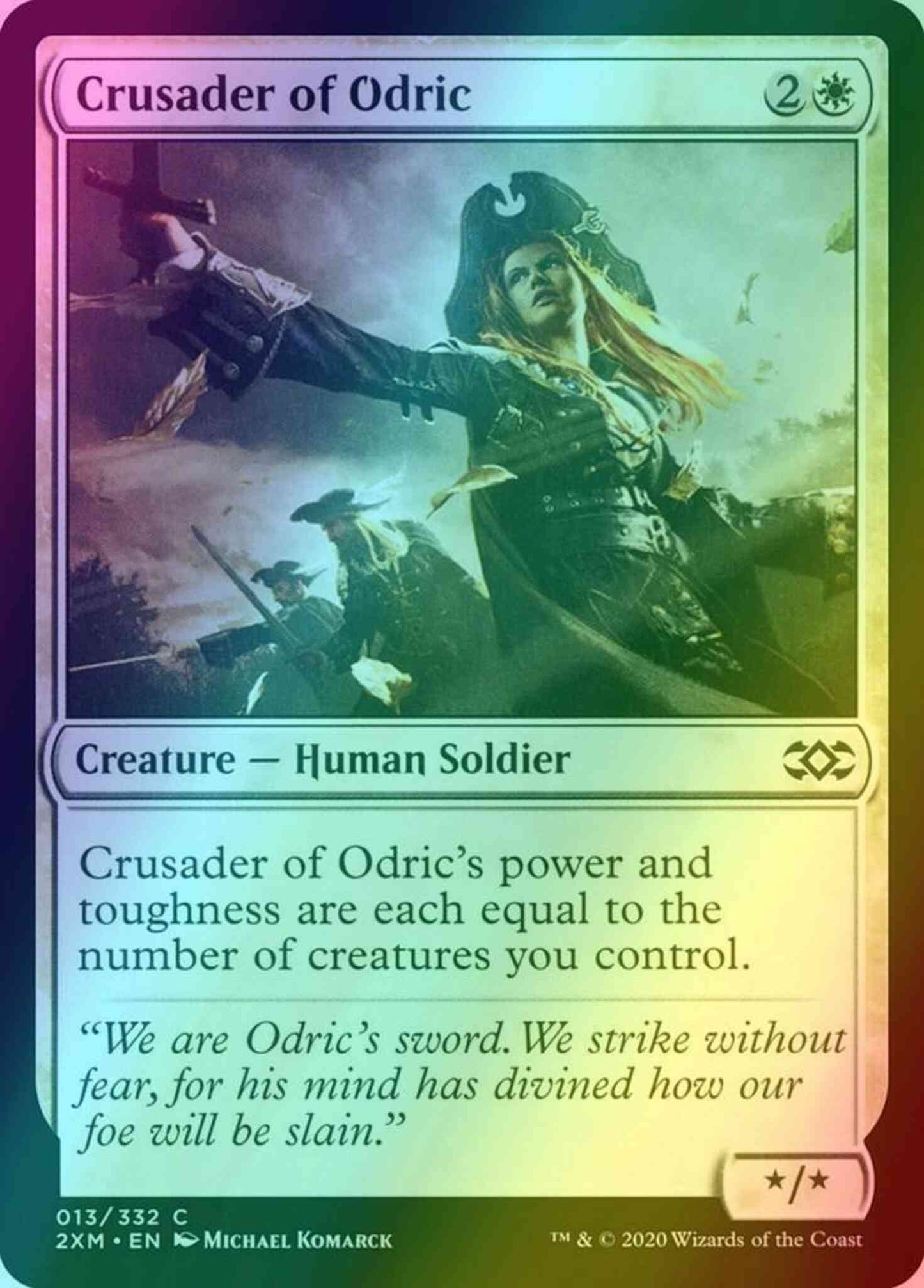 Crusader of Odric [13] [Double Masters] [Foil]