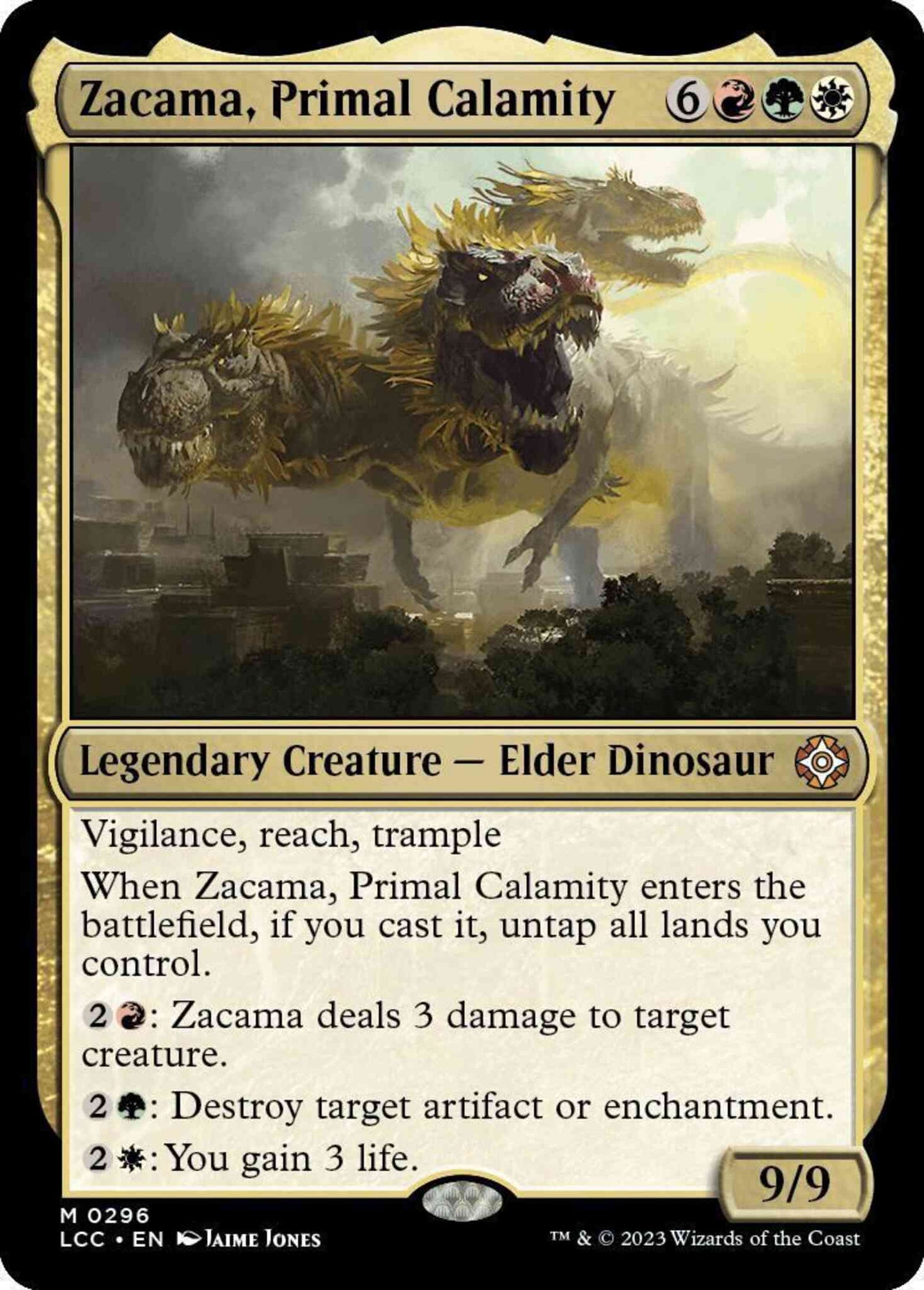 Zacama, Primal Calamity [296] [The Lost Caverns of Ixalan: Commander] [Non-Foil]