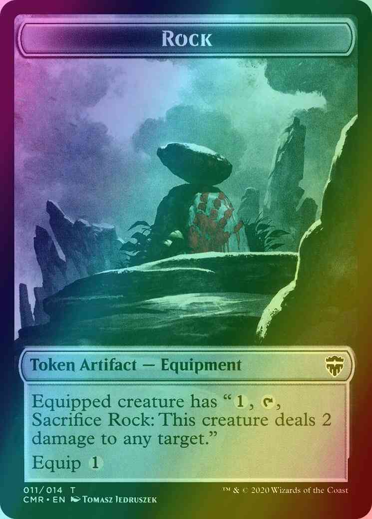 Rock Token (11) // Treasure Token (12) [Commander Legends Tokens] [Foil]