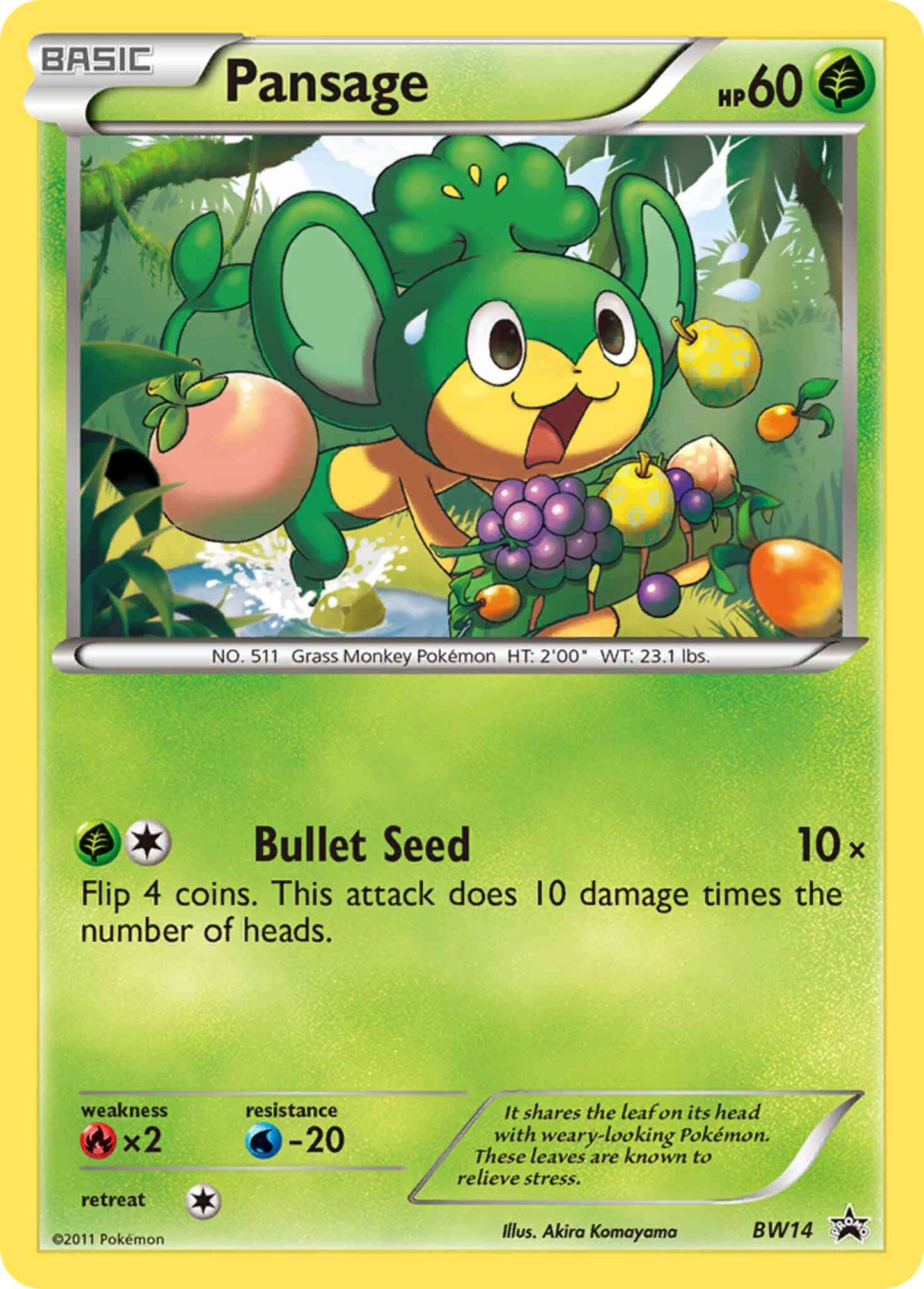 Pansage - BW14 - Promo [bwp-BW14] [Non-Holo]