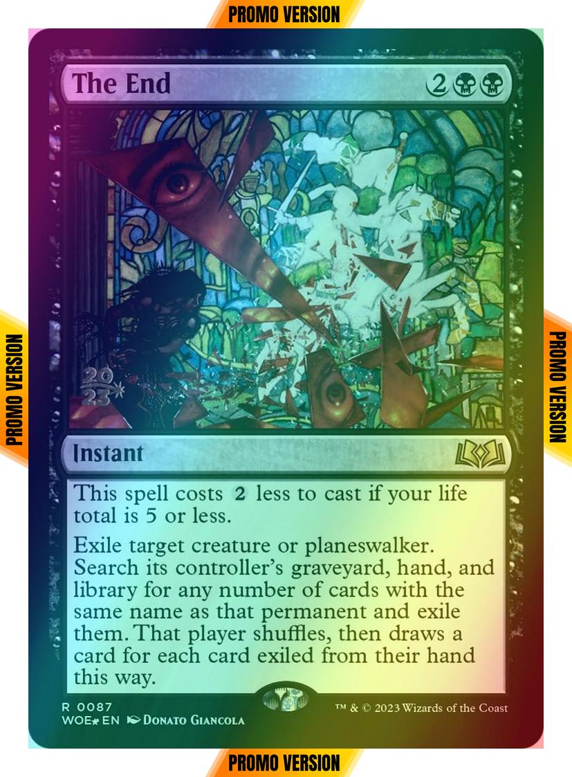 The End [87s] [Prerelease] [Wilds of Eldraine: Promos] [Foil]