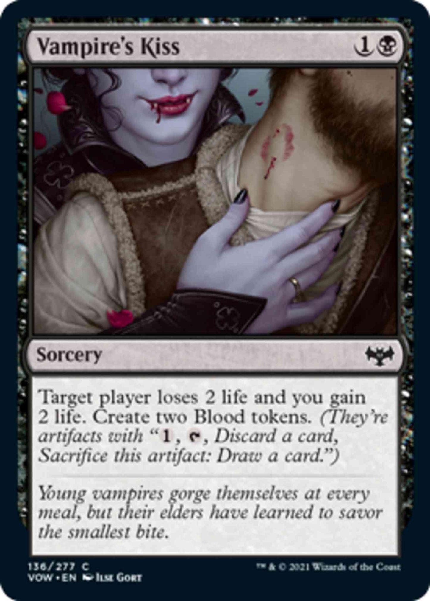 Vampire's Kiss [136] [Innistrad: Crimson Vow] [Non-Foil]