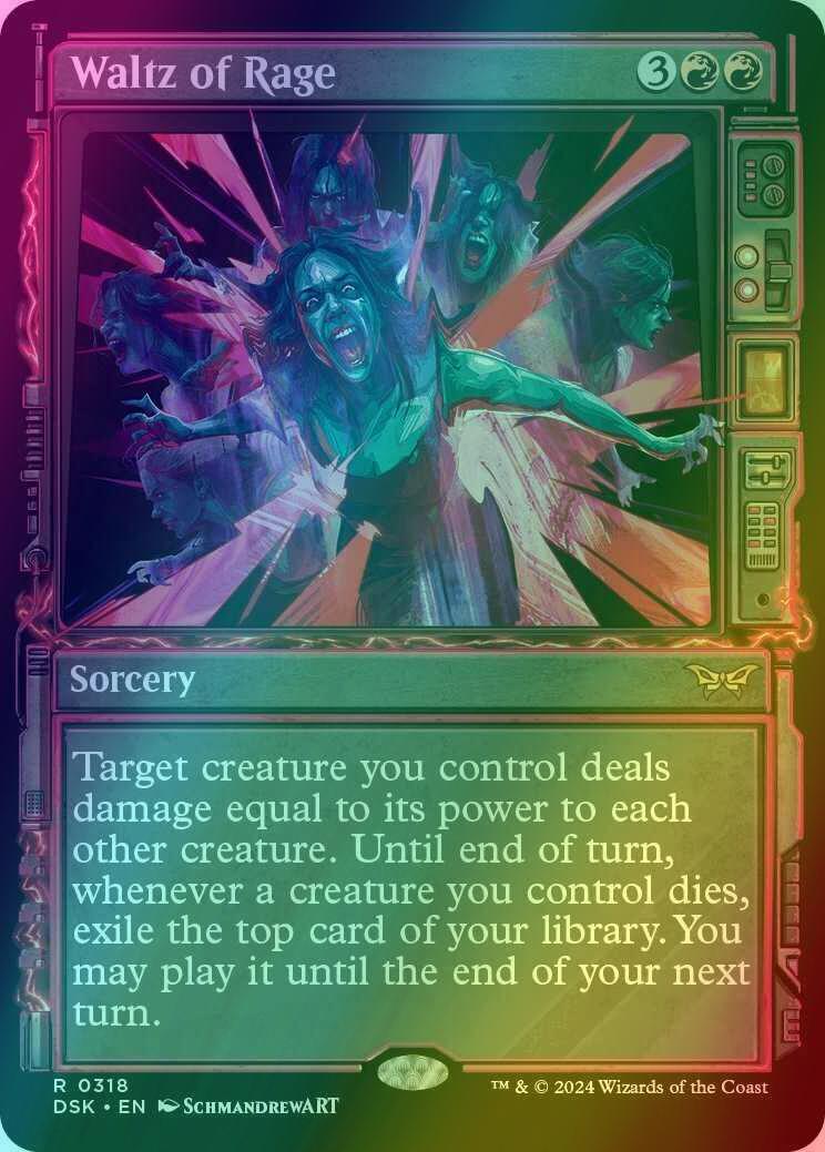 Waltz of Rage [318] [Paranormal Frame] [Duskmourn: House of Horror] [Foil]