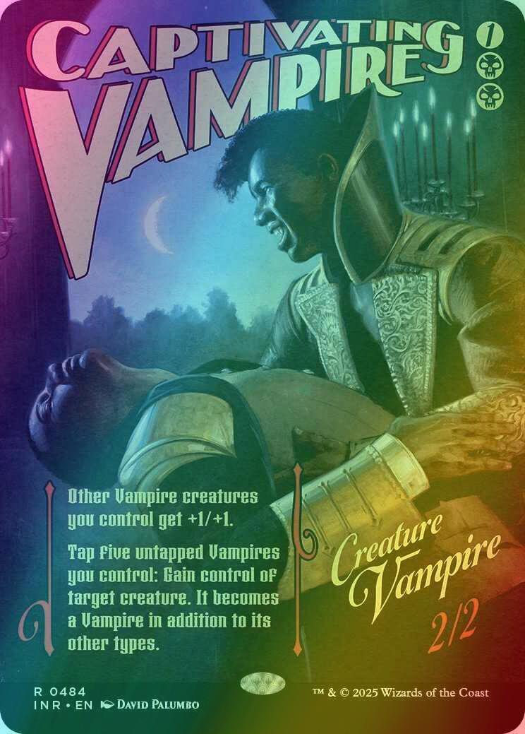 Captivating Vampire [484] [Borderless] [Poster] [Innistrad Remastered] [Foil]