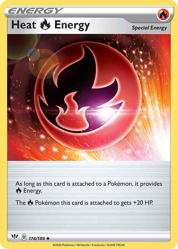 Heat Fire Energy - 174/189 - Uncommon [swsh3-174] [Non-Holo]