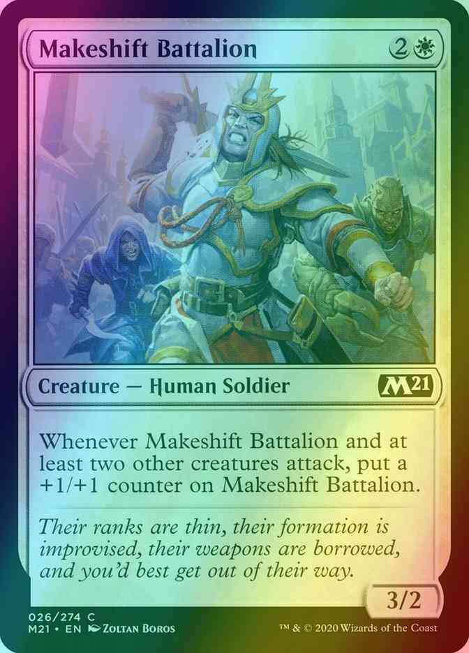 Makeshift Battalion [26] [Core Set 2021] [Foil]