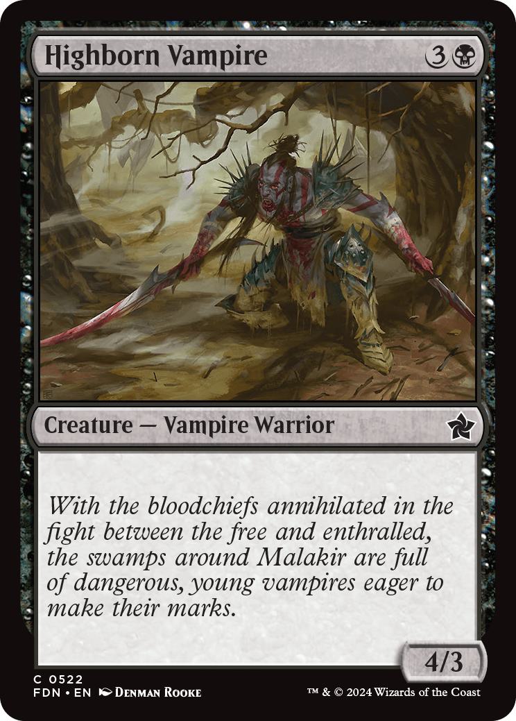 Highborn Vampire [522] [Foundations] [Non-Foil]
