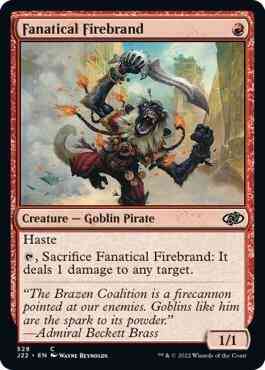 Fanatical Firebrand [528] [Jumpstart 2022] [Non-Foil]