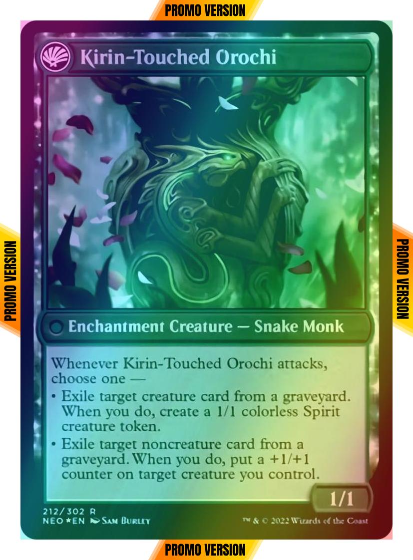 Teachings of the Kirin // Kirin-Touched Orochi [Prerelease] [212s] [Kamigawa: Neon Dynasty: Promos] [Foil]