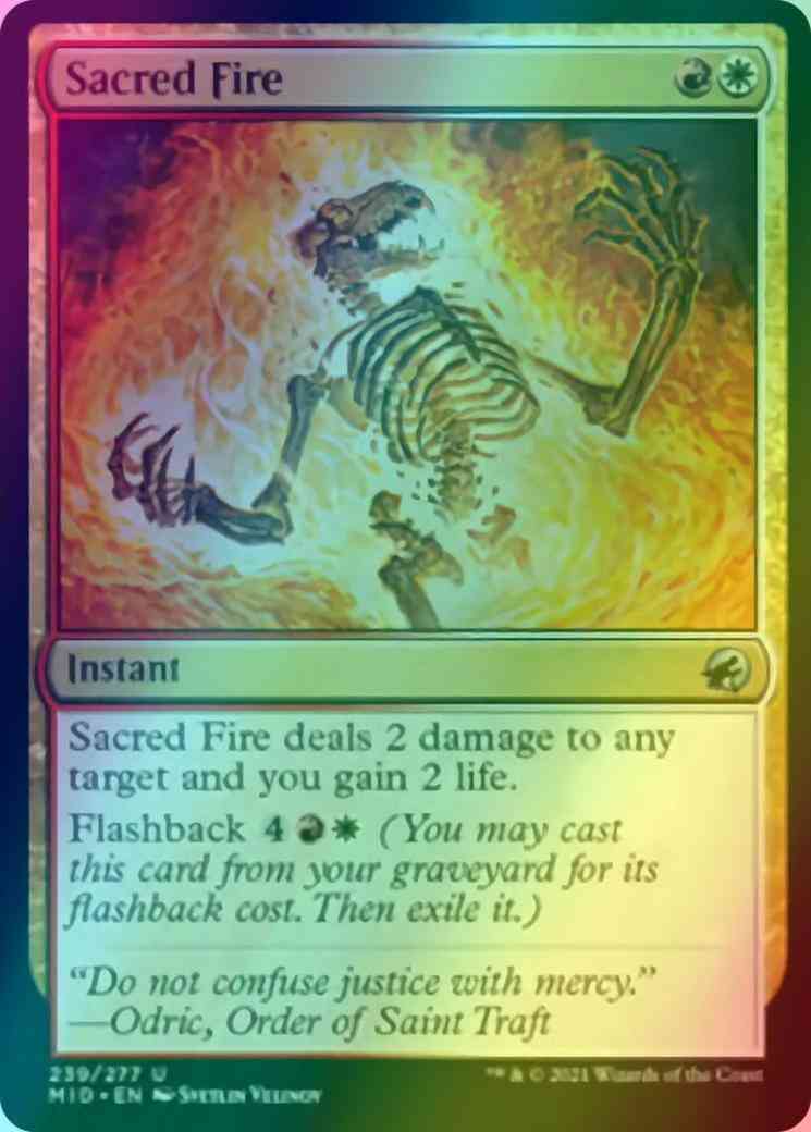 Sacred Fire [239] [Innistrad: Midnight Hunt] [Foil]