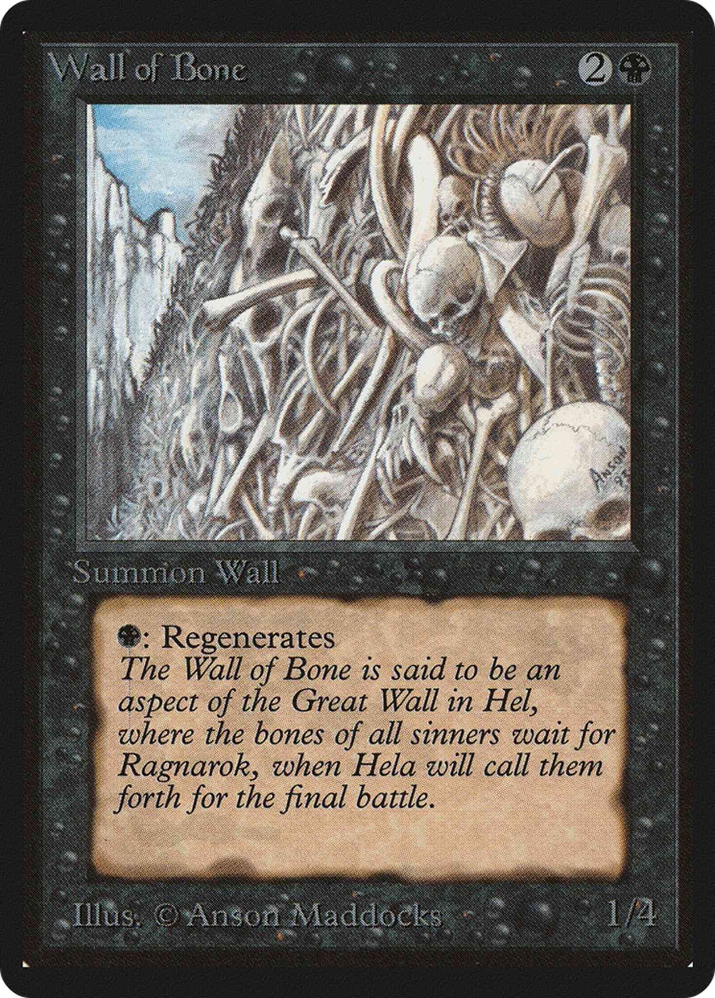 Wall of Bone [133] [Limited Edition Beta] [Non-Foil]