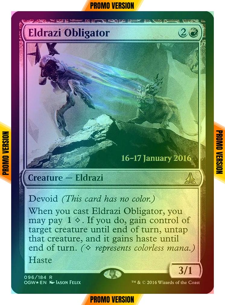 Eldrazi Obligator [96s] [Oath of the Gatewatch Promos] [Foil]