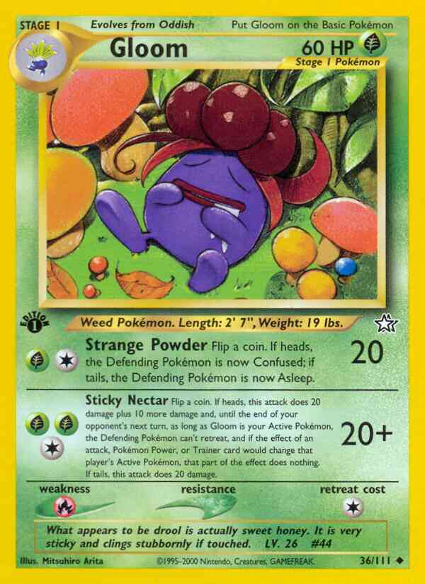 Gloom - 36/111 - Uncommon - 1st Edition [neo1-36] [Non-Holo]