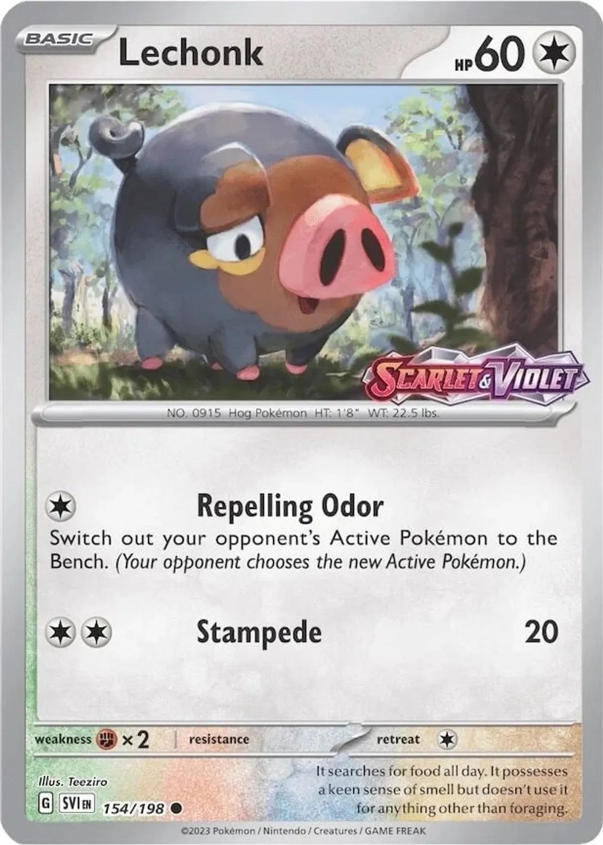 Lechonk - 155/198 - Promo [Scarlet & Violet Stamp] [sv01msp-155] [Reverse Holo]