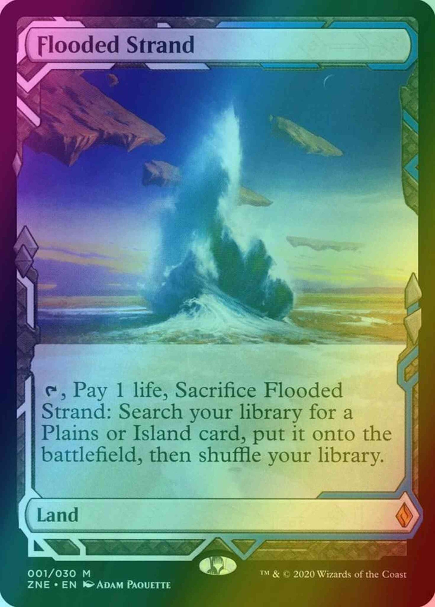 Flooded Strand [1] [Masterpiece Series] [Zendikar Rising Expeditions] [Foil]