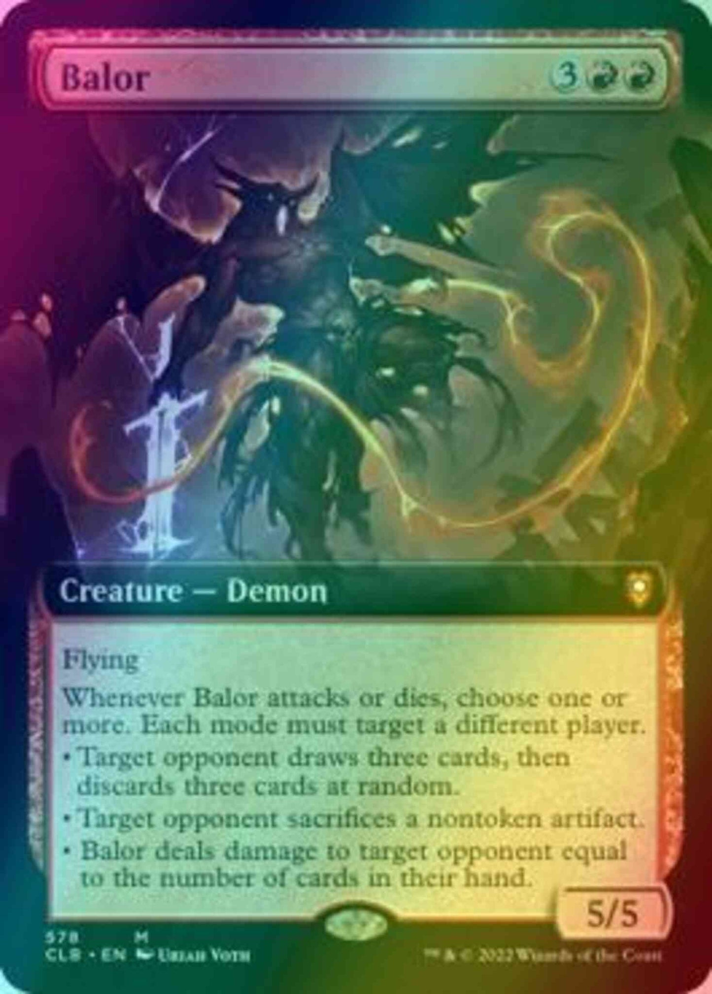 Balor [578] [Extended Art] [Commander Legends: Battle for Baldur's Gate] [Foil]